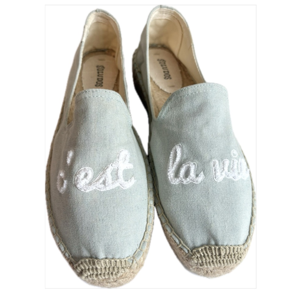 Soludos C’est La Vie Espadrilles Mint Green Tie-Dye Women’s Size 9.5 NWOT